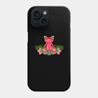 Tropical Frog Meditating Phone Case