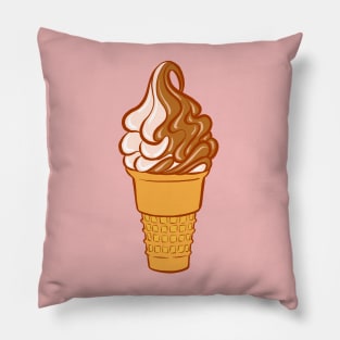 Soft Serve Twist Ice Cream Cone Pillow