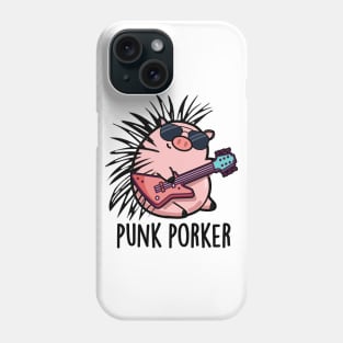 Punk Porker Cute Punk Rocker Pig Pun Phone Case