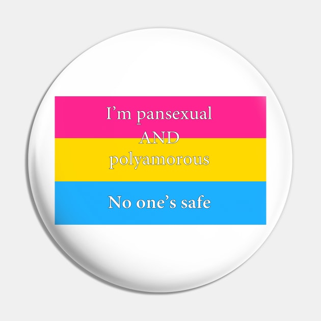 Pansexual and Polyamorous Flag Pin by Libido