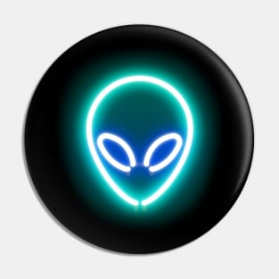 neon alien Pin