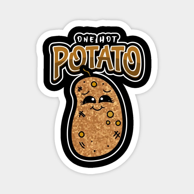 ONE Hot Potato Potato Vegetable Pun Magnet by SartorisArt1