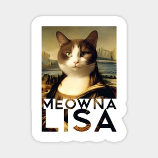 Mona Lisa Cat Tee Magnet