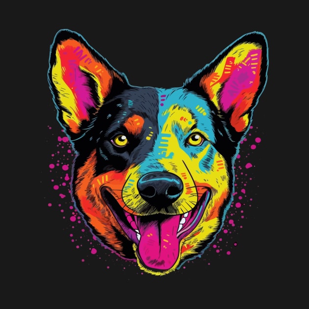 Australian Cattle Dog Smiling by JH Mart