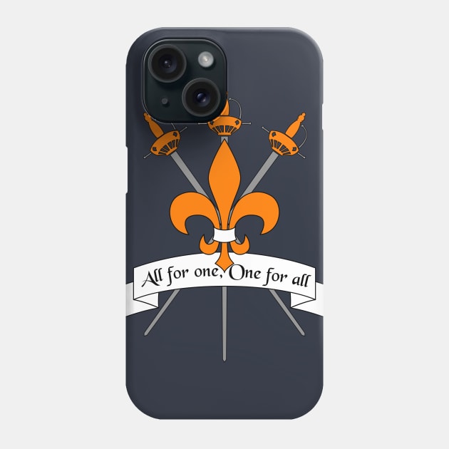 All for One Musketeers Phone Case by nickbeta