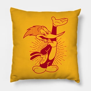 WOODY WOODPECKER -red  line Pillow