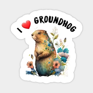 I love groundhog Magnet