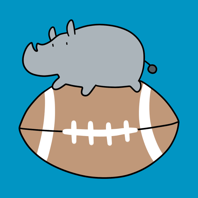 Rhino and Football by saradaboru