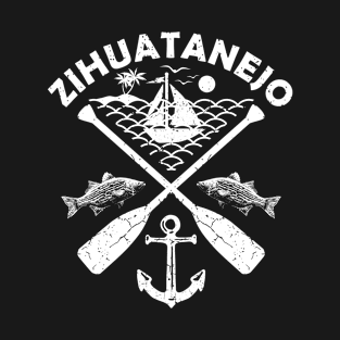 Zihuatanejo Beach, Mexico, Boat Paddle T-Shirt