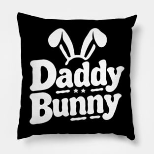 Daddy Bunny With Ears Easter Family Matching Papa Men Pillow