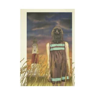 Lighthouse Crow Girl T-Shirt