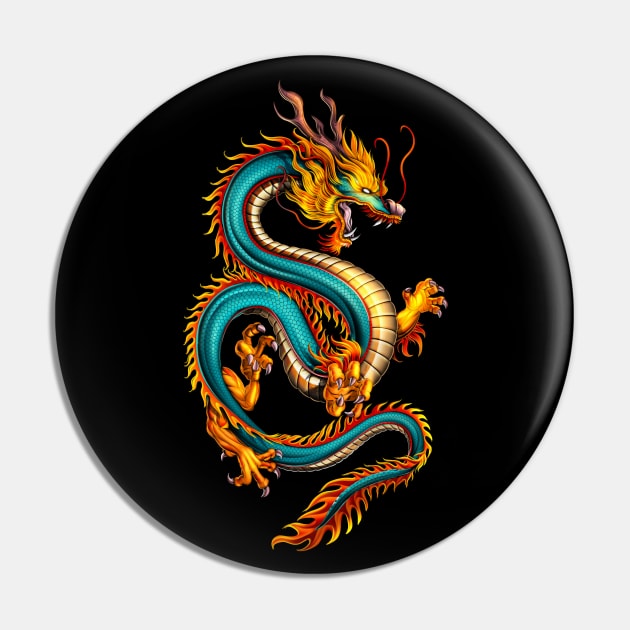 Chinese Dragon Pin by underheaven