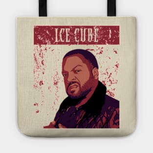 ice cube rapper | funny face | brown vintage Tote