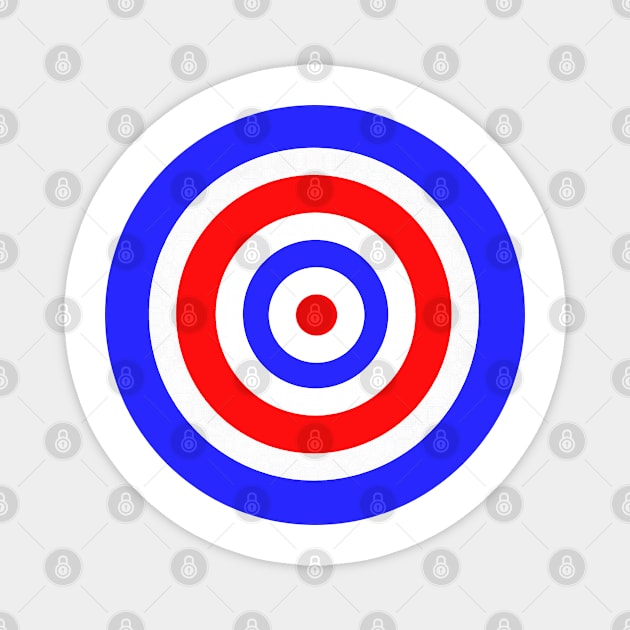 Retro Classic Mod Target Symbol Magnet by PlanetMonkey