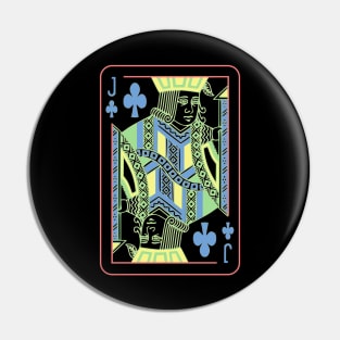 Jack of Clubs Night Mode Pin