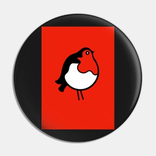 Red Breasted Robin Pin