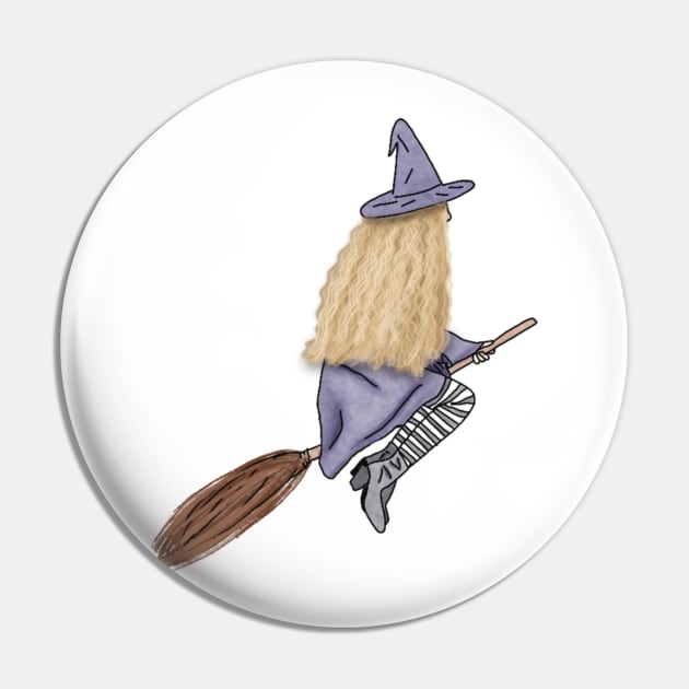 Broom Witch Pin by piscoletters