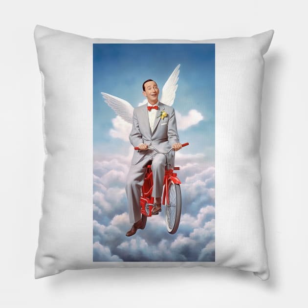 Pee Wee Herman art - design 18 Pillow by Maverick Media