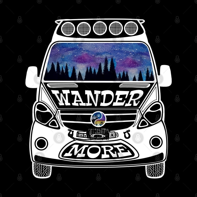 Wander More Camper Sprinter Van Road Trip Gypsy Life Surf Safari Van Life by BrederWorks