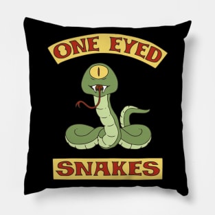 One Eyed Snakes Pillow