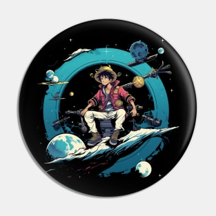 Luffy x Space - one piece anime character cool Pin