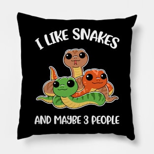 I Like Snakes Funny Snake Gift Pillow