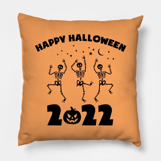 Happy Halloween 2022 Pillow by Teesamd