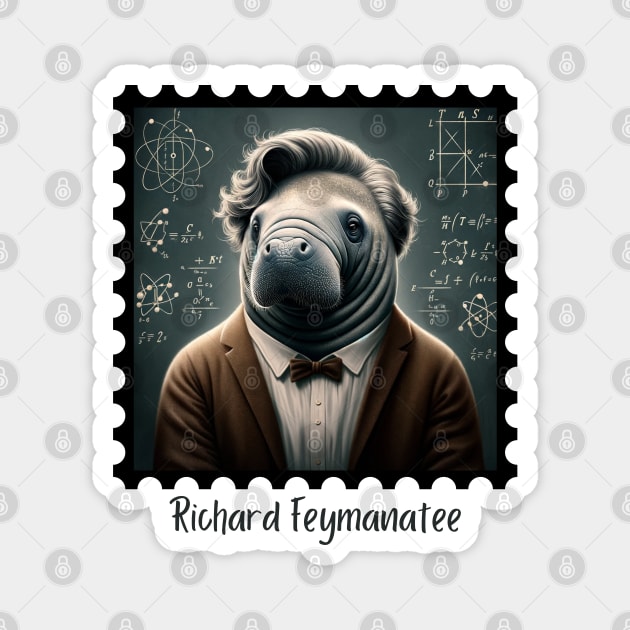 Richard Feymanatee Magnet by EarthisticWear