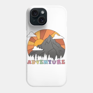 Retro Mountain Sunset Phone Case