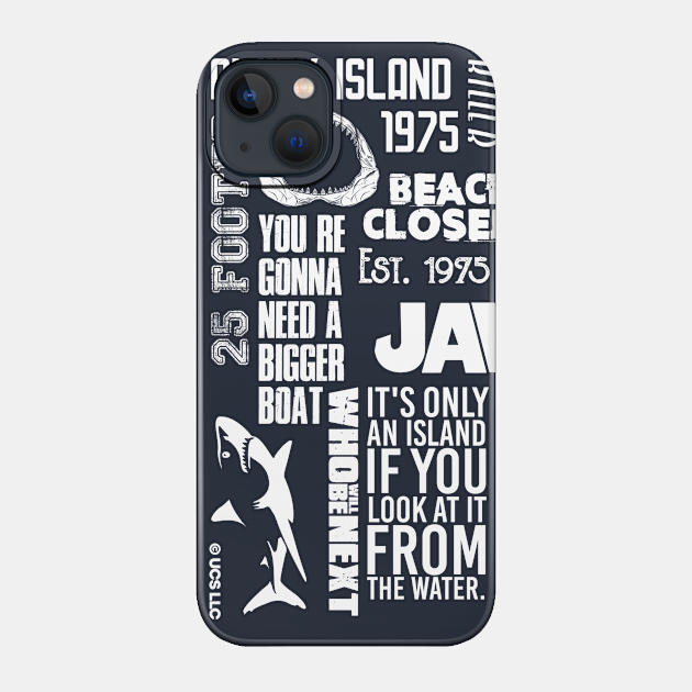 Jaws movie quotes. Birthday party gifts. ly licensed merch. Perfect present for mom mother dad father friend him or her - Jaws - Phone Case