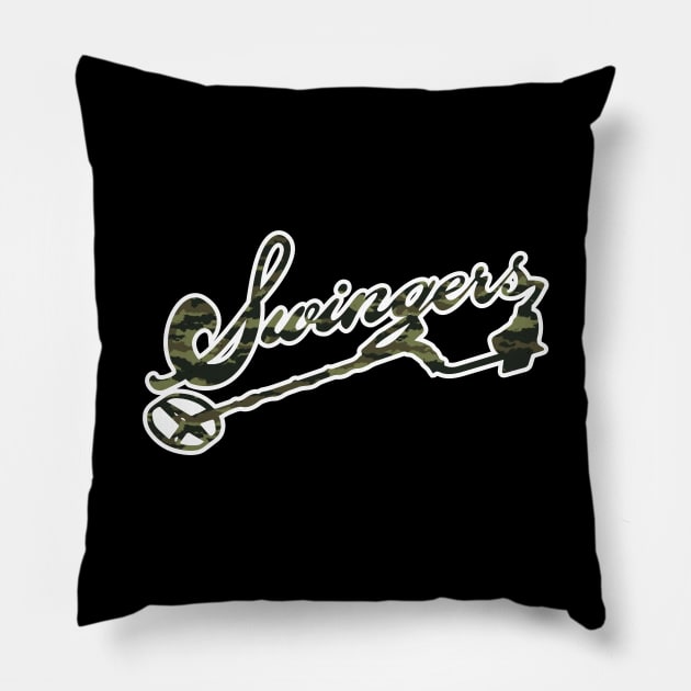 MEtal Detecting - The Swingers Army Pillow by Windy Digger Metal Detecting Store