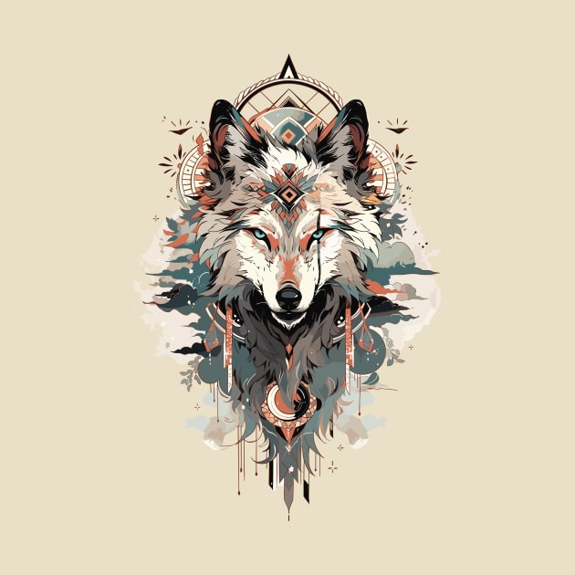 Vintage Wolf Totem by crula