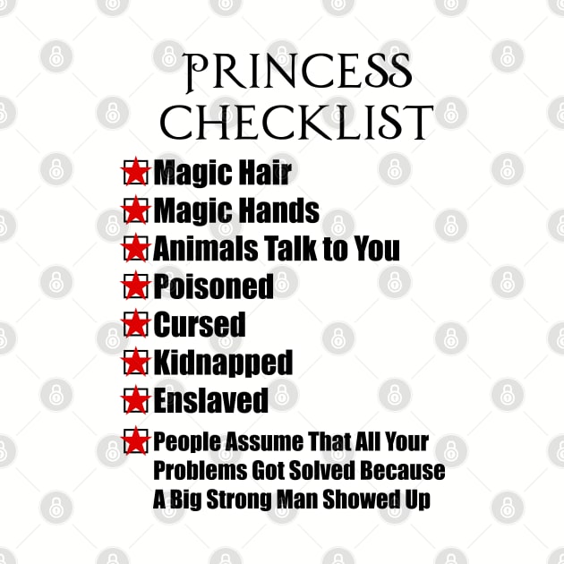 Princess Bucky Checklist by Couplethatgeekstogether