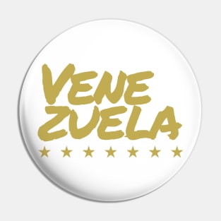 White Venezuela 7 Estrellas Gold Pin