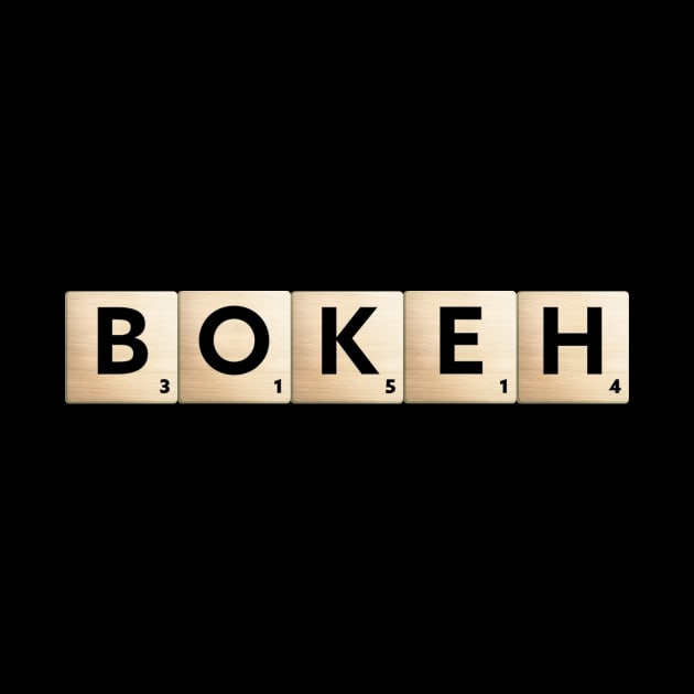 BOKEH Scrabble by Scrabble Shirt Bizarre