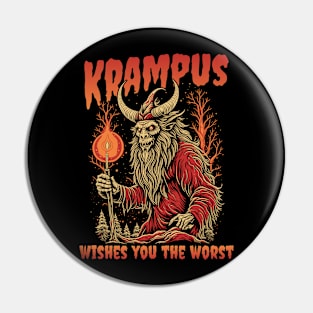 Krampus Wishes You the Worst This Holiday Season Pin