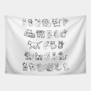 Cats, Cats, Cats and More Cats Tapestry