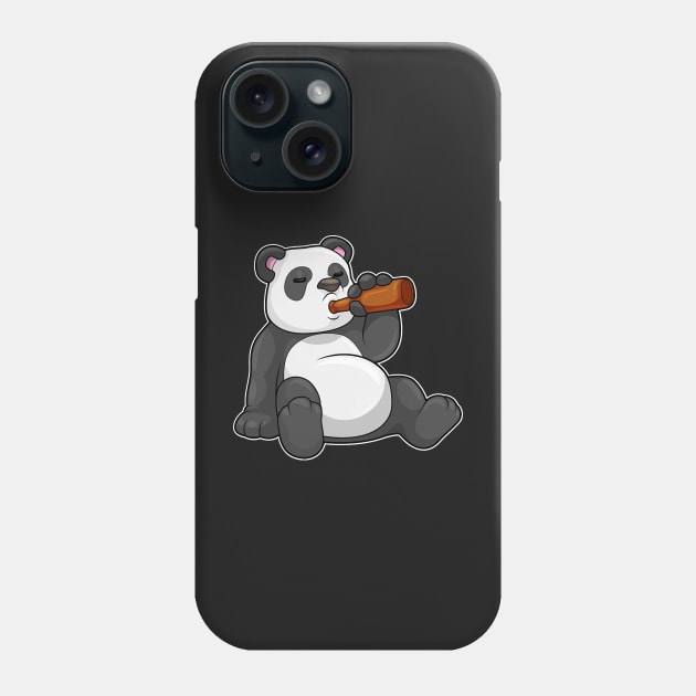 Panda with Bottle of Beer Phone Case by Sonoma92