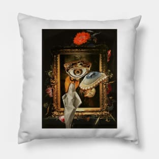 Dali type portrait Pillow