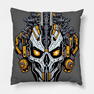 Mecha Skull S01 D70 Pillow