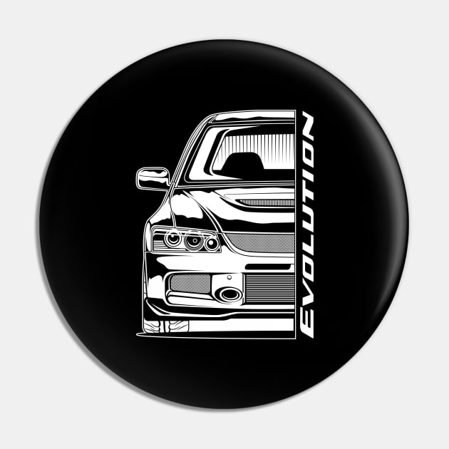 Lancer Evolution 9 (White Print) Pin by cturs