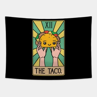 The Taco Tarot Card Funny Tapestry