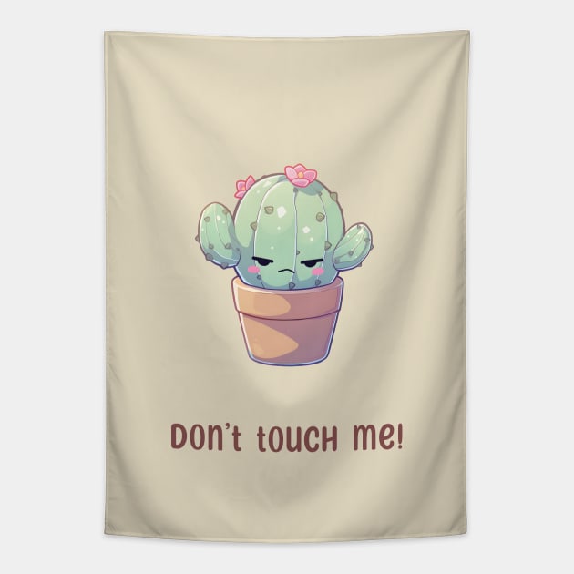 Kawaii Cactus Tantrum Tapestry by snipcute