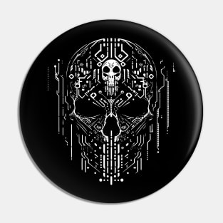 tekno skull Pin