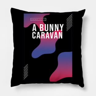 A Bunny's Caravan Pillow