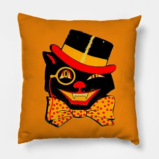 Vintage Halloween Cat 01 Pillow