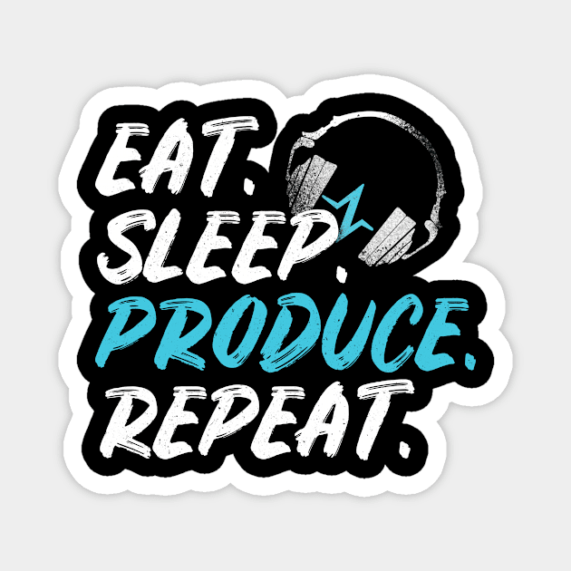 Eat, Sleep, Produce, Repeat Funny Cute Gift Magnet by koalastudio