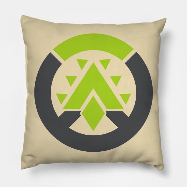 Orisa Overwatch Logo Pillow by MotherBoredom