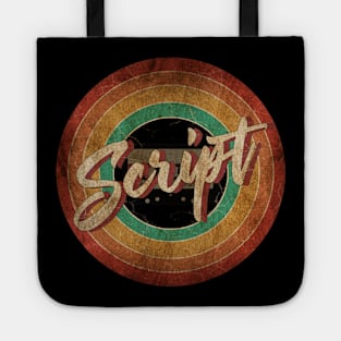 The Script Vintage Circle Art Tote