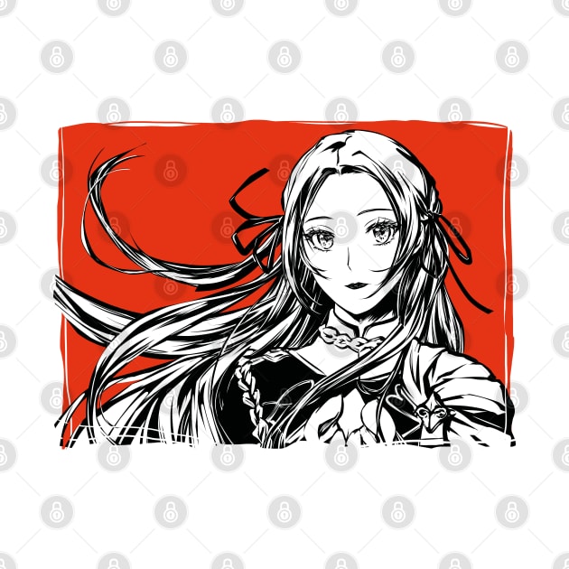 FE3H Portrait Series - Edelgard 1 by Astrayeah